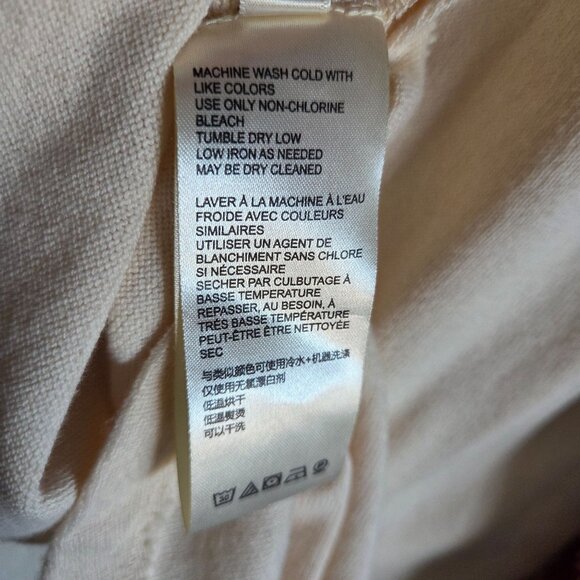 Free People Light Magic Henley Top Patchwork Balloon Sleeves Vanilla Creme Sz XS - Picture 10 of 11